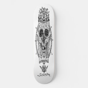 Skateboard Anpassningsbar Skeleton Nautical Kung