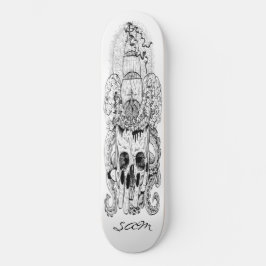 Skateboard Anpassningsbar Skeleton Nautical Pirat
