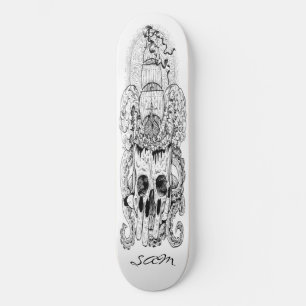 Skateboard Anpassningsbar Skeleton Nautical Pirat 
