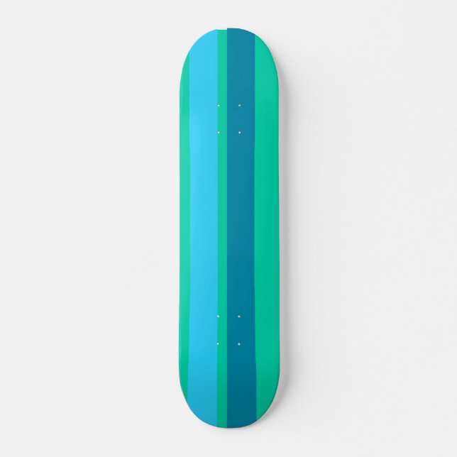 Skateboard Aqua Blue Rand Bräda 21,5 Cm (Framsida)
