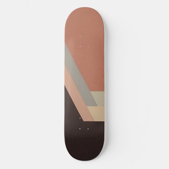 Skateboard ART DECO (mauve) (Framsida)