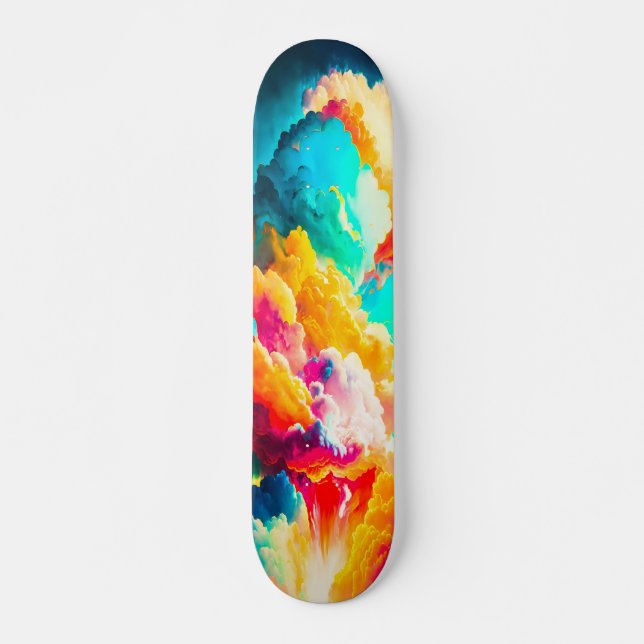 Skateboard Arte Abstracto Vistosa Fantasía (Framsida)