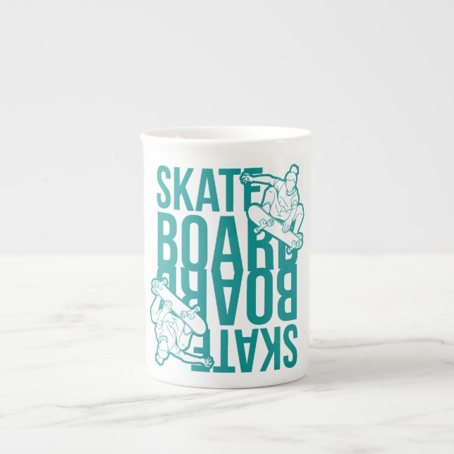 skateboard  benporslin mugg (Framsidan)