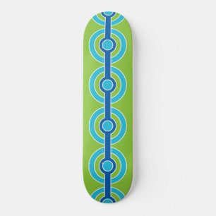 Skateboard, blå/Grönt Skateboard Bräda 20,5 Cm