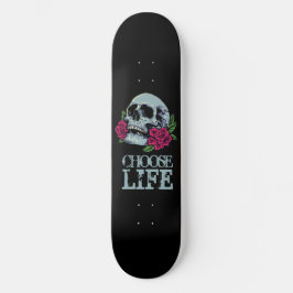 Skateboard Black Blue Skull POSTIVE ORD
