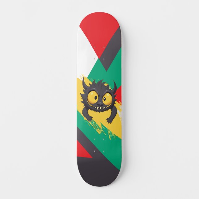 Skateboard black monster  (Framsida)