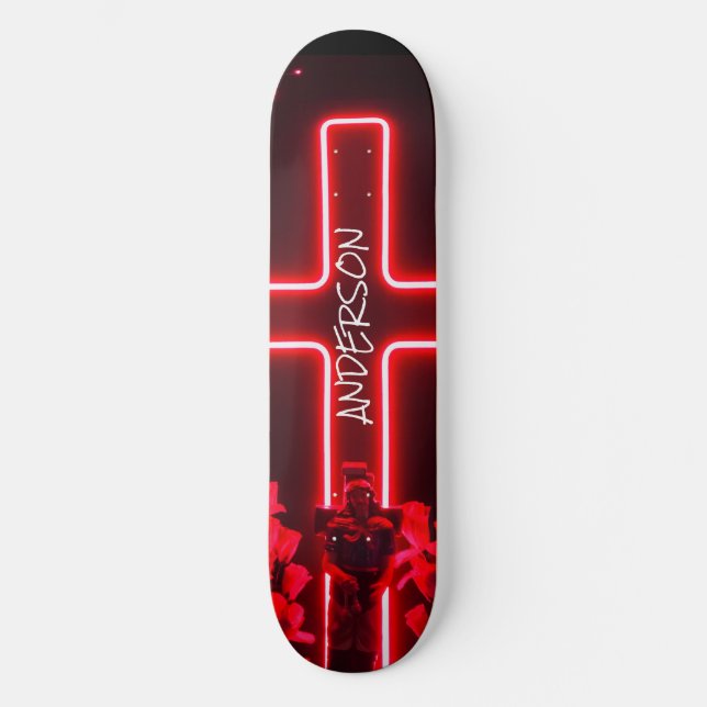 Skateboard Black Neon Kor (Framsida)
