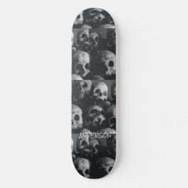 Skateboard Black Skeleton Döskallars Halloween