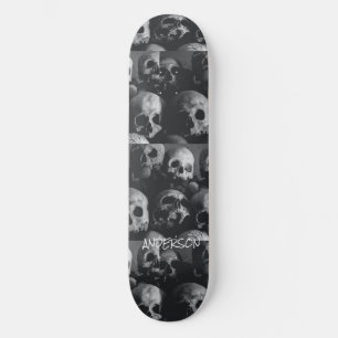 Skateboard Black Skeleton Döskallars Halloween