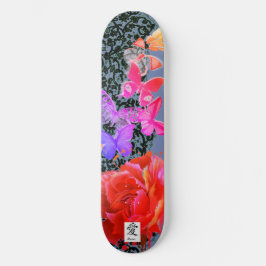 SKATEBOARD BLACK SNÖRE BUTTERFLY OCH RO