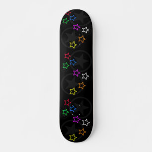 Skateboard Black Star Mönster Bräda 20,5 Cm