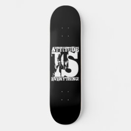 Skateboard Black White POSTIVE ORD