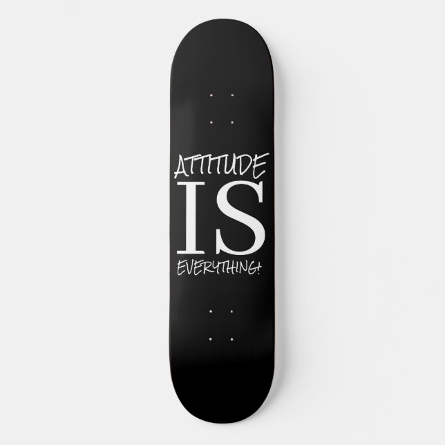 Skateboard Black White POSTIVE ORD (Framsida)