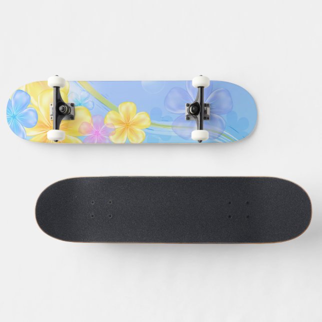 Skateboard-Blommig Mini Skateboard Bräda 18,7 Cm (Horz)