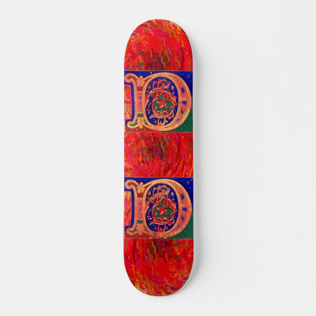 Skateboard Brev D på 1700-talet Bräda 20,5 Cm (Framsida)