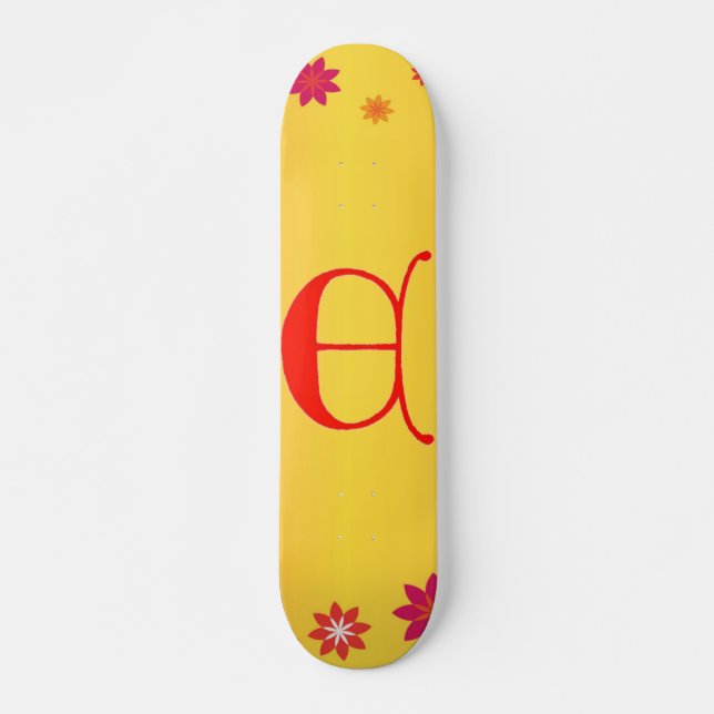 Skateboard Brev E (Framsida)