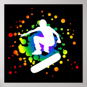 skateboard: bubblar: poster