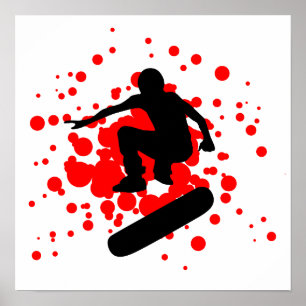 Skateboard bubbles poster