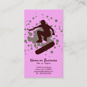 Skateboard bubbles visitkort