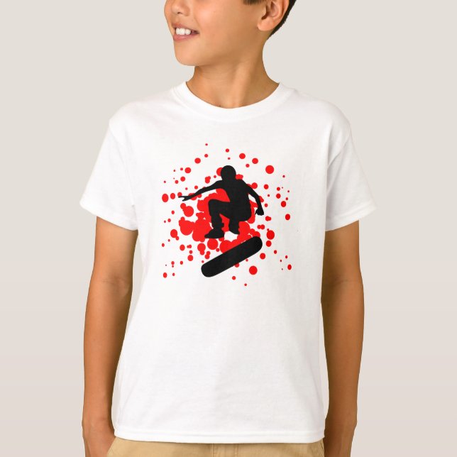 Skateboard, bubblor. t shirt (Framsida)