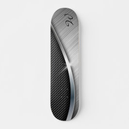 Skateboard Carbon Fiber and Brushed Metall 4