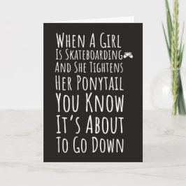 Skateboard Cards For Women Skateboarder Skater Kort