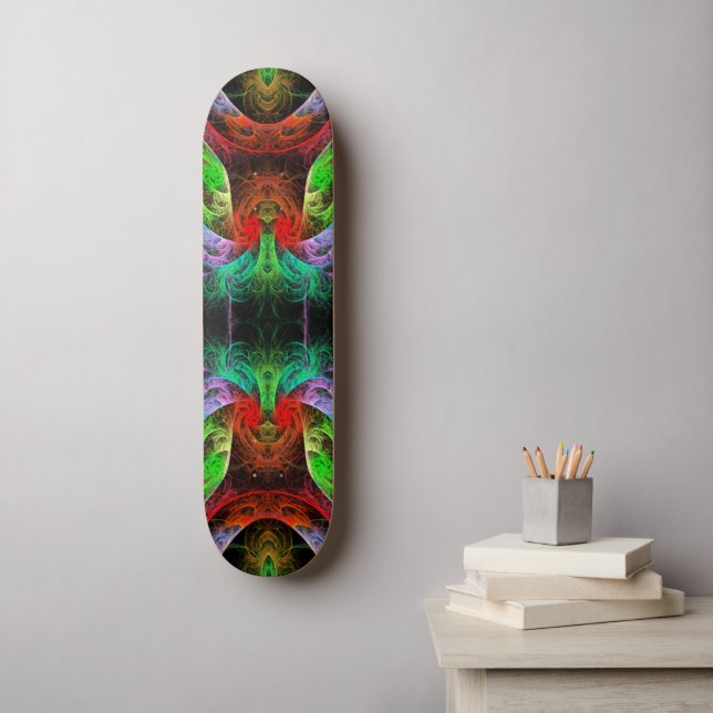 Skateboard Carnaval Abstrakt Art Skateboard Bräda 20 Cm (Väggkonst)
