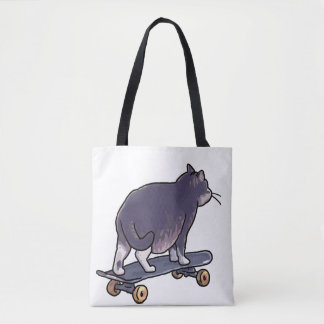 Skateboard cat bye tygkasse