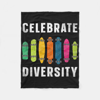 Skateboard Celebrate Diversity Longboard  Fleecefilt