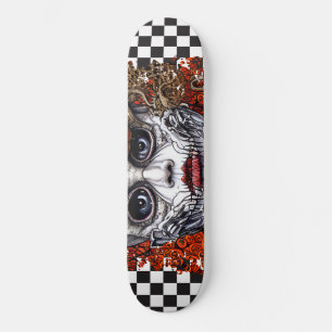 Skateboard Checkated Retro Coola Blue Girl
