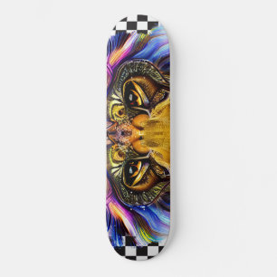Skateboard Checkated Retro Coola Lejon Öga