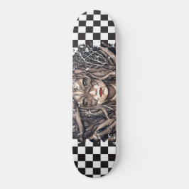 Skateboard Checkated Retro Girl