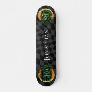 Skateboard Checkerboard Hippy Lejonare Kung