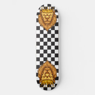 Skateboard Checkerboard Rustic Lejona Kung Krona