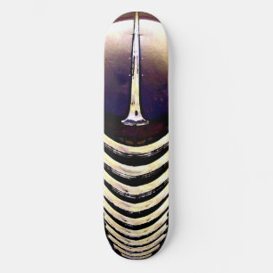 Skateboard Classic Car Chrome grille. Bräda 21,5 Cm