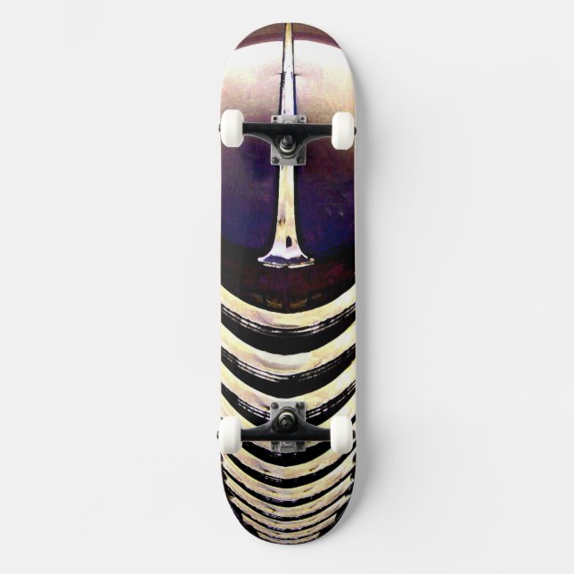 Skateboard Classic Car Chrome grille. Bräda 21,5 Cm (Framsida)