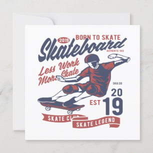 Skateboard Club Born to skate Inbjudningar