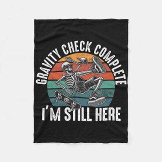 Skateboard Crash Accident Survivor Get Well Skateb Fleecefilt