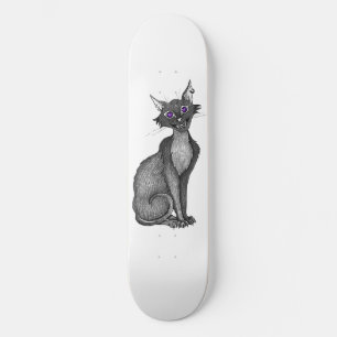 Skateboard (Creepy Cat Skateboard)