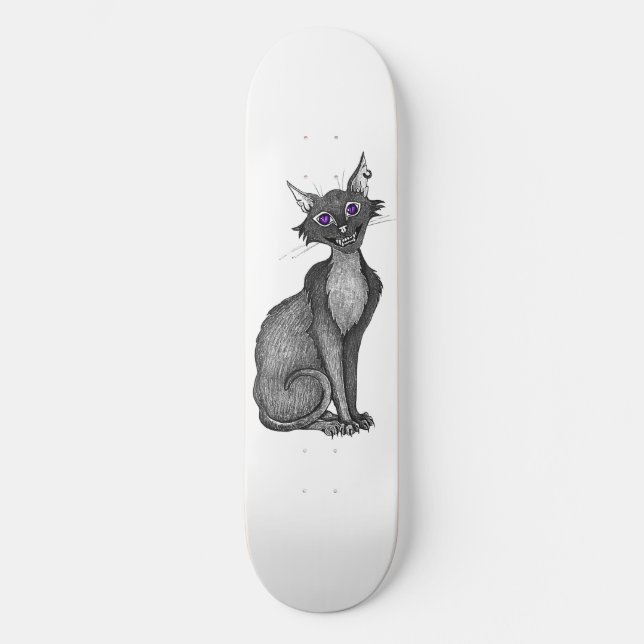 Skateboard (Creepy Cat Skateboard) (Framsida)