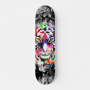 Skateboard-däck för färgad tigerskiva mini skateboard bräda 18,5 cm