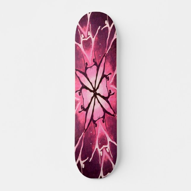 Skateboard "dansare (cranberryen) ", bräda 19,5 cm (Framsida)
