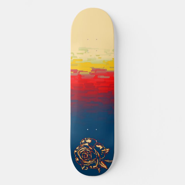 Skateboard Deck abstrakt Ro (Framsida)