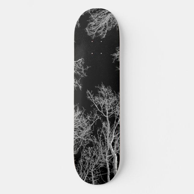 Skateboard Deck aspen - svart natt (Framsida)