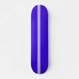 Skateboard Deck Blue Violet w/ White Rand
