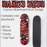 Skateboard Deck för Anpassningsbarna Rattle Snake<br><div class="desc">Rattle Snake Anpassningsbar Skateboard Deck Professionell Red Snake Skinned / Rattle Snake out door Skateboard däcks. Anpassa skateboard-däcket storlekt när du beställer. Perfekt för: Skateboarding,  Recreational Play,  Ramp Riding,  Varje dag-resa och ridning. Inkluderar inte: Hjul,  Lastbilar,  risers,  Grip Tape,  Hardware</div>
