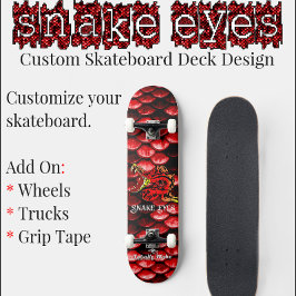 Skateboard Deck för Anpassningsbarna Rattle Snake