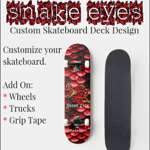 Skateboard Deck för Anpassningsbarna Rattle Snake