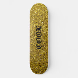 Skateboard Deck för guld Glitter Coola