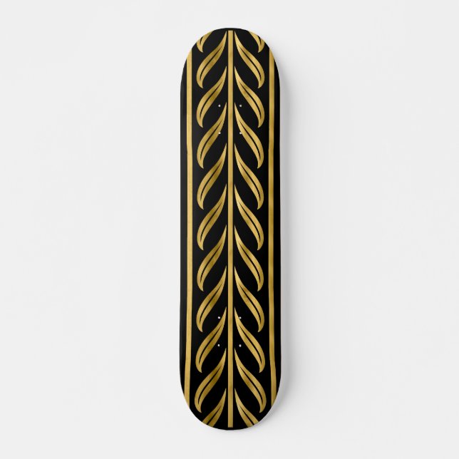 Skateboard Deck för guld Löv (Framsida)